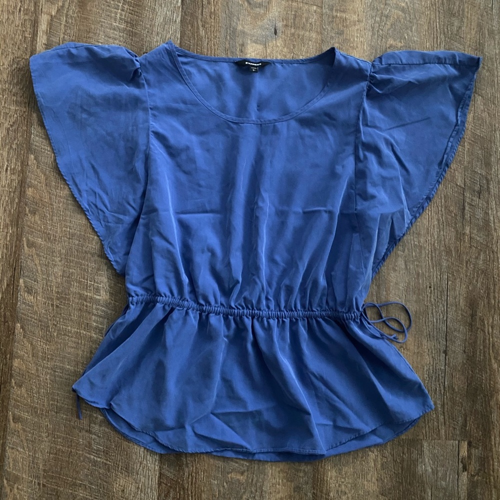 Express blue blouse